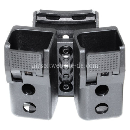 APS Quantum Mechanics Abschließbare Doppelmagazintasche Geeignet für G17 / G18C / G19 / G22 / G23 / G24 / G34 / G35 G-Serie GBB Magazin