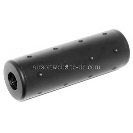5KU 102mm Aluminium Stubby Schalldämpfer Laufverlängerungsrohr Geeignet für -14mm CCW Gegen den Uhrzeigersinn Lauf Gewehre Airsoft Schwarz