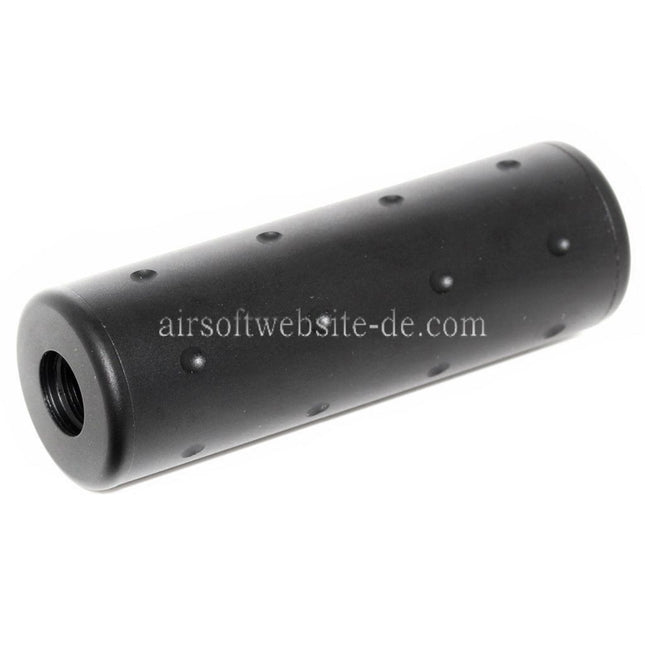 5KU 102mm Aluminium Stubby Schalldämpfer Laufverlängerungsrohr Geeignet für -14mm CCW Gegen den Uhrzeigersinn Lauf Gewehre Airsoft Schwarz