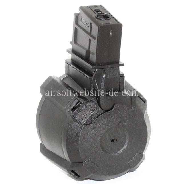 BATTLEAXE 1400rd Elektrisch Trommelmagazin Geeignet für G36 Serie AEG Gewehre Airsoft