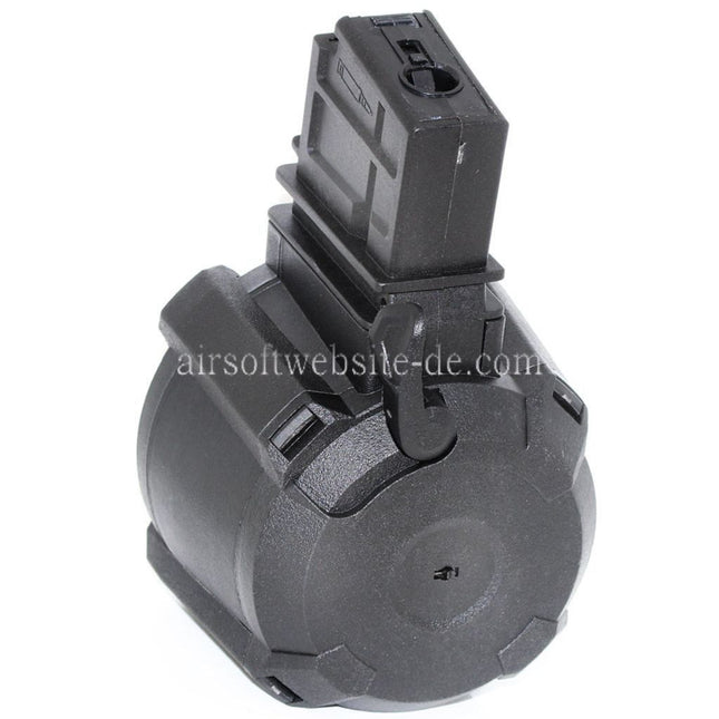 BATTLEAXE 1400rd Klangsteuerung Elektrisch Trommelmagazin Geeignet für G36 Serie AEG Gewehre Airsoft