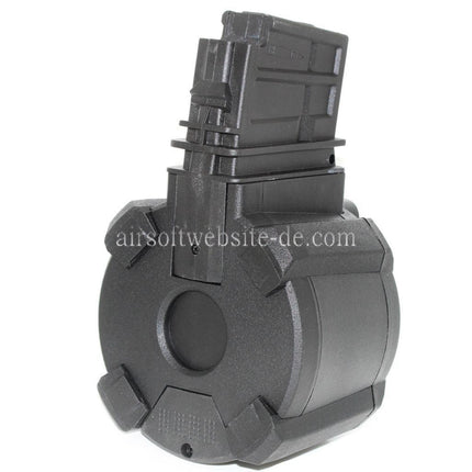 BATTLEAXE 1400rd Klangsteuerung Elektrisch Trommelmagazin Geeignet für G36 Serie AEG Gewehre Airsoft