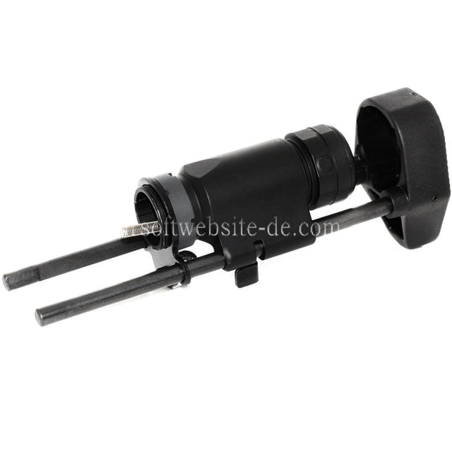 Airsoft Website 3-Position Stinger Tanker Einziehbarer Gewehrschaft (HK416C Stil ) Geeignet für M4 M16 AEG Gewehre Schwarz