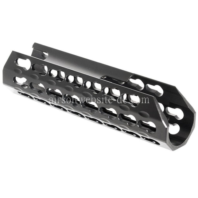 Airsoft Website 183mm Keymod RAS Forend Vorderschaft Handschutz Geeignet für CYMA Tokyo Marui M870 Schrotflinte Airsoft Schwarz