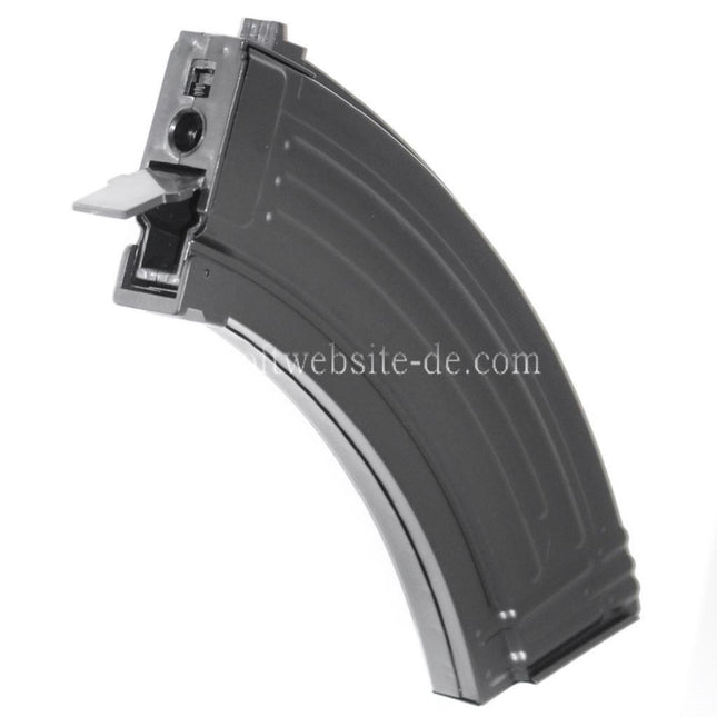Airsoft Website 600rd Metall Hi-Cap Magazin Geeignet für AK Serie AEG Gewehre Schwarz