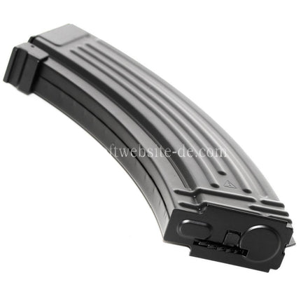Airsoft Website 600rd Metall Hi-Cap Magazin Geeignet für AK Serie AEG Gewehre Schwarz