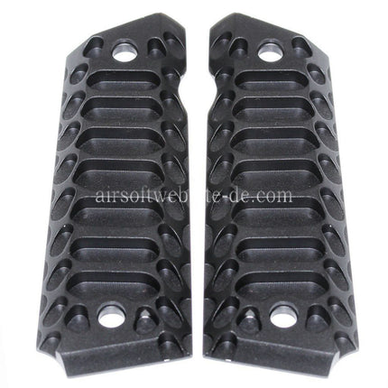 5KU CNC Cobra Stil Pistolen Griffabdeckung Geeignet für Tokyo Marui M1911 / M.E.U. / Army R27 R28 R29 Pistolen Airsoft