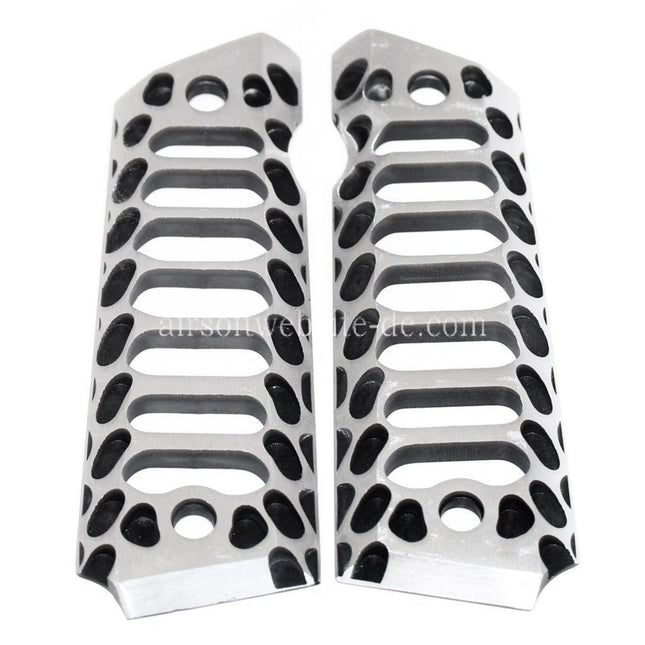 5KU CNC Cobra Skeleton Stil Pistolen Griffabdeckung Geeignet für Tokyo Marui M1911 / M.E.U. / Army R27 R28 R29 Pistolen Airsoft