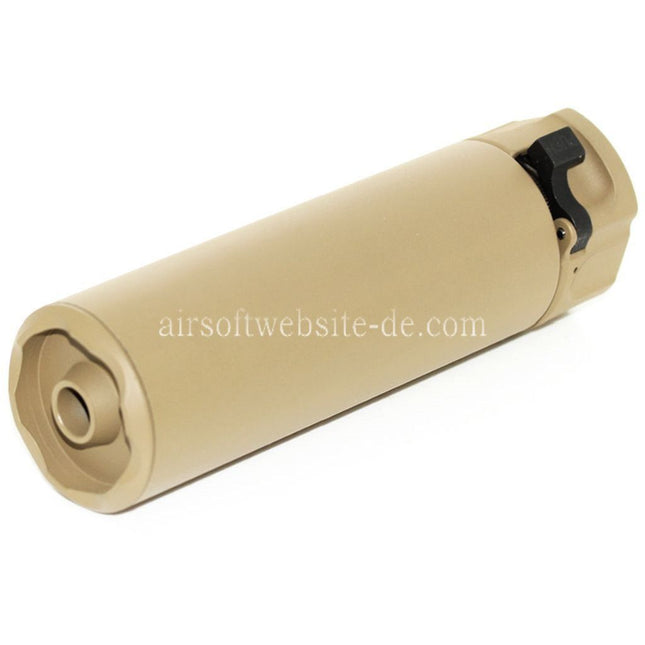 5KU 133mm SOCOM556 Mini-2 RC Schalldämpfer mit Mündungsfeuerdämpfer Geeignet für -14mm CCW Gegen den Uhrzeigersinn Lauf Gewehre Airsoft
