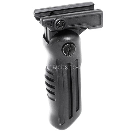Airsoft Website Polymer Klappbarer taktischer RIS Vertikal Frontgriff Geeignet für 20mm Schienensystem Schwarz