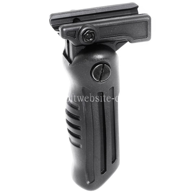 Airsoft Website Polymer Klappbarer taktischer RIS Vertikal Frontgriff Geeignet für 20mm Schienensystem Schwarz