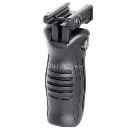 Airsoft Website Polymer Klappbarer taktischer RIS Vertikal Frontgriff Geeignet für 20mm Schienensystem Schwarz