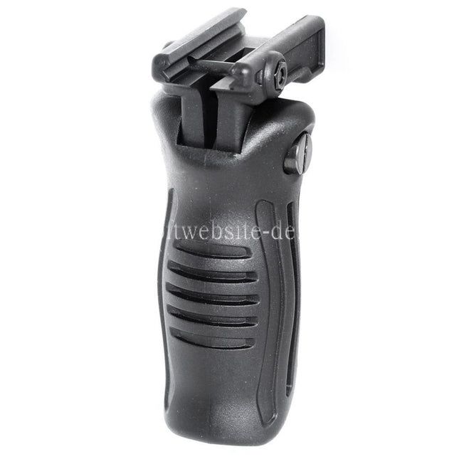 Airsoft Website Polymer Klappbarer taktischer RIS Vertikal Frontgriff Geeignet für 20mm Schienensystem Schwarz