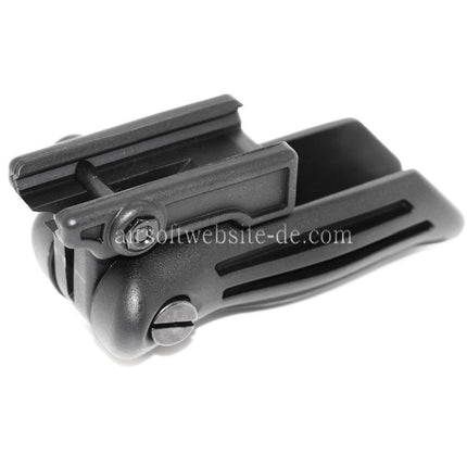 Airsoft Website Polymer Klappbarer taktischer RIS Vertikal Frontgriff Geeignet für 20mm Schienensystem Schwarz