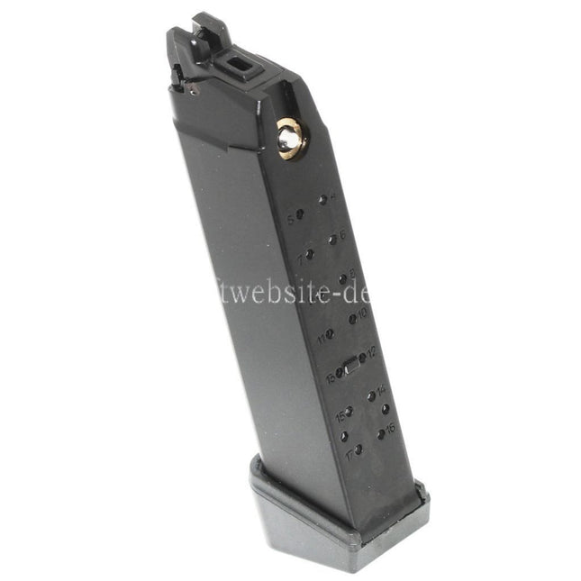 ARMY ARMAMENT 24rd Gas Magazin Geeignet für G17 G18C G34 G35 G-Serie GBB Pistolen Airsoft Schwarz