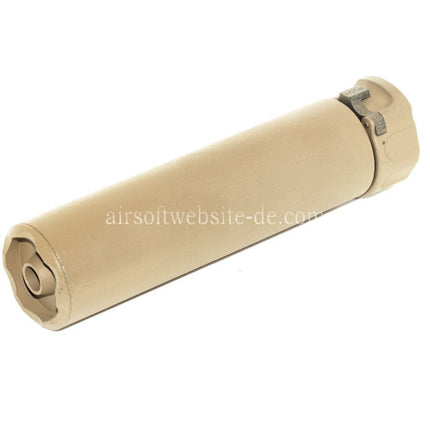 5KU 158mm SOCOM556 RC2 Schalldämpfer mit Mündungsfeuerdämpfer Geeignet für -14mm CCW gegen den Uhrzeigersinn Gewindelauf  Gewehre Airsoft