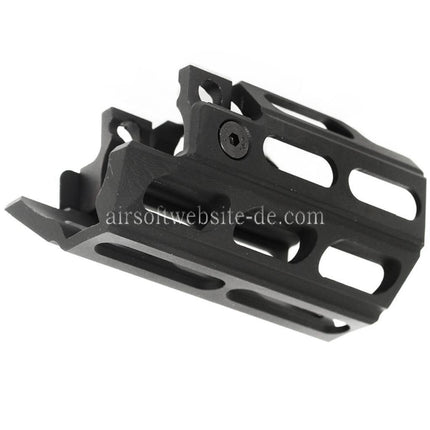 Airsoft Website 77mm M-LOK Handschutz Schienen System Geeignet für WELL Tokyo Marui MP5K AEG GBB SMG Gewehre Schwarz