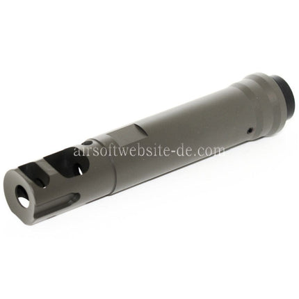 Airsoft Website 122mm M40A5 Type Mündungsbremse Mündungsfeuerdämpfer Geeignet für -14mm CCW Gegen den Uhrzeigersinn Lauf Gewehre