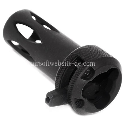 CYMA QD Mündungsfeuerdämpfer mit Muzzle Adapter Geeignet für CM041 CM049 MP5 AEG Gewehre Airsoft Schwarz