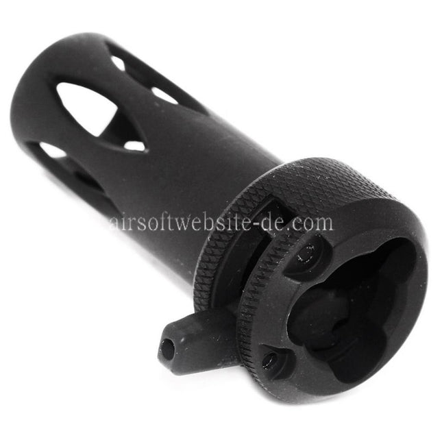 CYMA QD Mündungsfeuerdämpfer mit Muzzle Adapter Geeignet für CM041 CM049 MP5 AEG Gewehre Airsoft Schwarz