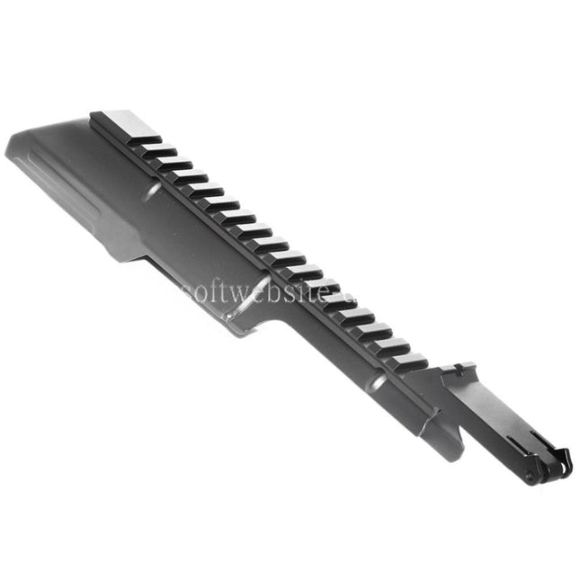 Airsoft Website 288mm Obere Empfängerabdeckung mit 20mm Taktikschienen Kimme Geeignet für CYMA Tokyo Marui AKS74U Serie AEG Gewehre Schwarz