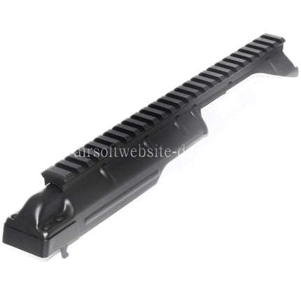 Airsoft Website Obere Empfängerabdeckung mit 20mm Taktischer Schiene Geeignet für CYMA Tokyo Marui AK Dragunov SVD AEG Gewehre Schwarz