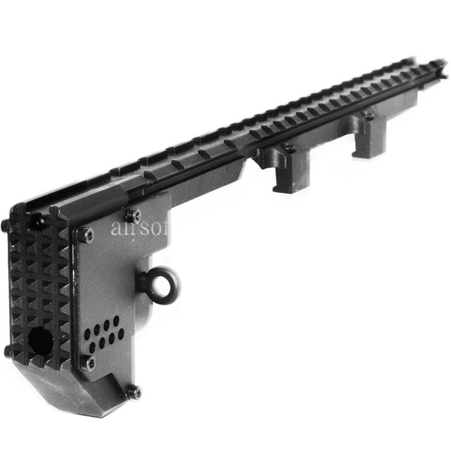 Airsoft Website 328mm Schwertfisch Umbau Schließsatz Obere Schiene Geeignet für PDW MP5K Serie AEG Gewehre Schwarz