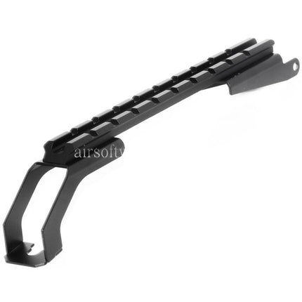 CYMA Obere Empfängerabdeckung mit 217mm taktischer oberen Schiene Zielfernrohrmontage Geeignet für CM039C CM048 CM050  Echo1 Golden Eagle Jing Gong JG Tokyo Marui AK Serie AEG Gewehre Airsoft Schwarz