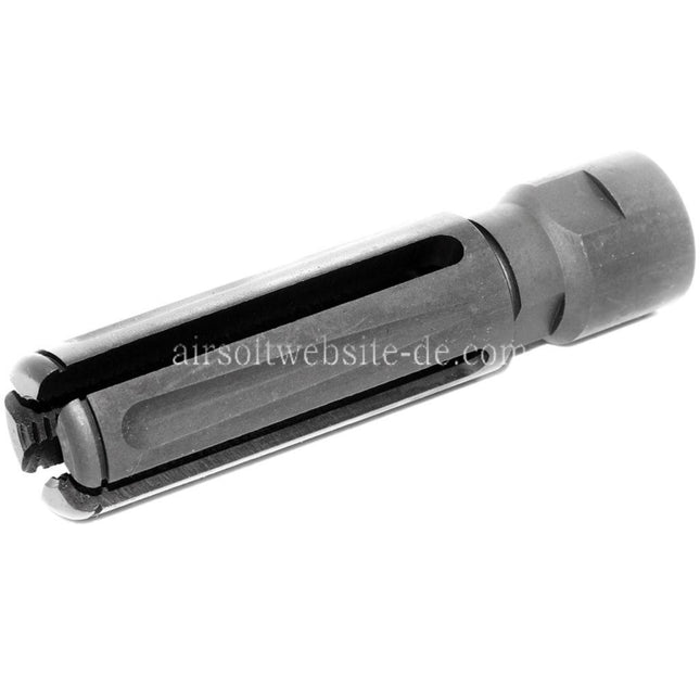 Airsoft Website 240F-M60 7.62 Stil Mündungsbremse Mündungsfeuerdämpfer Geeignet für -14mm CCW Gegen den Uhrzeigersinn Lauf Gewehre