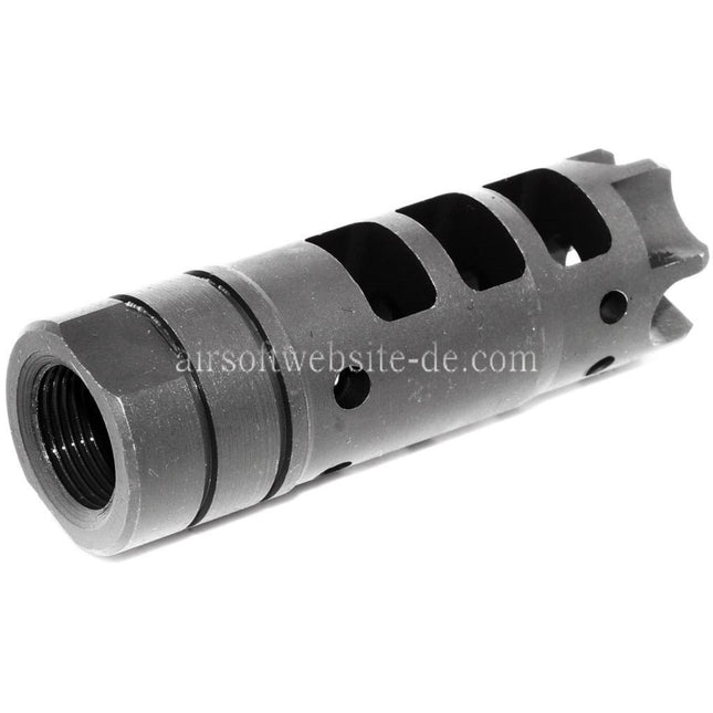Airsoft Website 65mm LANTAC Dragon Stil DGN556 Mündungsfeuerdämpfer Geeignet für -14mm CCW Gegen den Uhrzeigersinn Lauf Gewehre