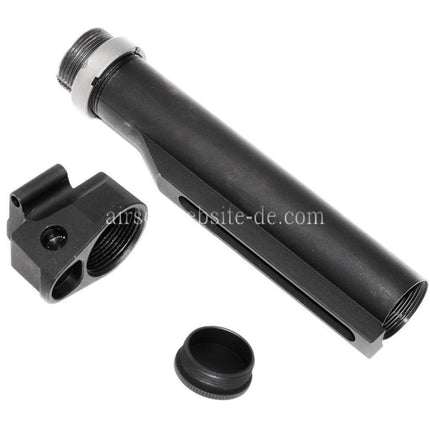 5KU 6-Positions Gewehrschaft Pufferrohradapter Geeignet für E&L AK Konvertieren zur Verwendung M4 Schaft Gewehre Airsoft Schwarz