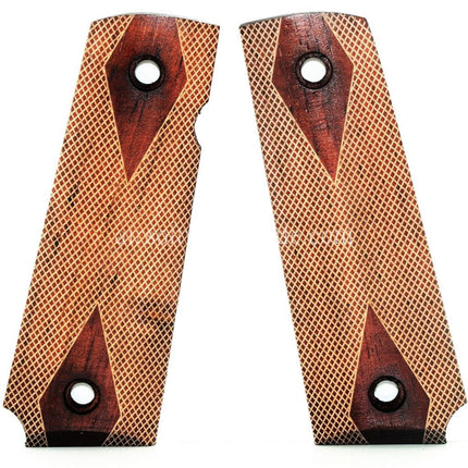 Airsoft Website Wood Griffabdeckung Geeignet für BELL ARMY AW WE KJ Tokyo Marui M1911 M.E.U Serie 70 M45A1 WARRIOR GBB Pistolen Braun