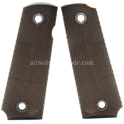 Airsoft Website Plastik Griffabdeckung Geeignet für DOUBLE BELL ARMY AW WE KJ Tokyo Marui M1911 M.E.U Serie 70 M45A1 WARRIOR GBB Pistolen Dunkelbraun