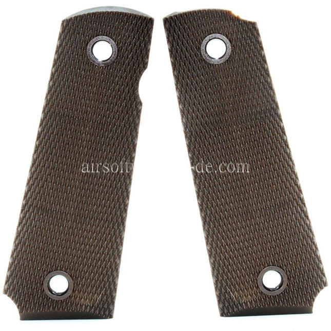 Airsoft Website Plastik Griffabdeckung Geeignet für DOUBLE BELL ARMY AW WE KJ Tokyo Marui M1911 M.E.U Serie 70 M45A1 WARRIOR GBB Pistolen Dunkelbraun
