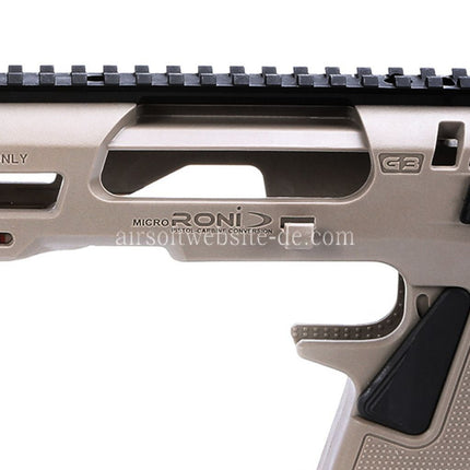 CAA Roni Pistolenkarabiner Conversion Kit Geeignet für KSC VFC Umarex Tokyo Marui G17 G18C G19 G23F Serie GBB Pistolen Airsoft