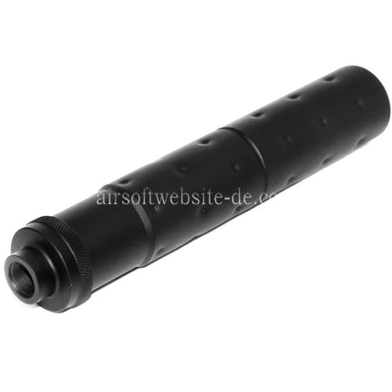 CYMA 195mm MK23 Stil Schalldämpfer Laufverlängerung Geeignet für -14mm CCW Gegen den Uhrzeigersinn Lauf Gewehre Airsoft Schwarz