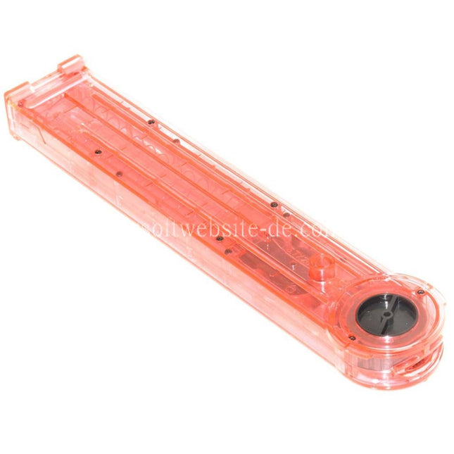 DOUBLE BELL 300rd Hi-Cap Magazin Geeignet für Tokyo Marui / Classic Army / KS / Jing Gong JG / CYMA / DOUBLE BELL P90 Serie AEG Gewehre Airsoft Durchscheinend Rosa