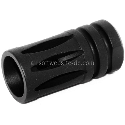 Airsoft Website 45mm Bird Cage M4 M16 Mündungsbremse Mündungsfeuerdämpfer Geeignet für -14mm CCW Gegen den Uhrzeigersinn Lauf Gewehre Schwarz