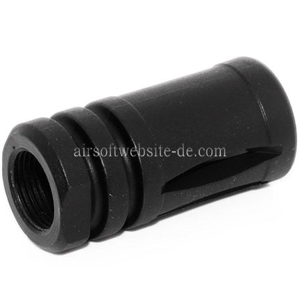 Airsoft Website 45mm Bird Cage M4 M16 Mündungsbremse Mündungsfeuerdämpfer Geeignet für -14mm CCW Gegen den Uhrzeigersinn Lauf Gewehre Schwarz
