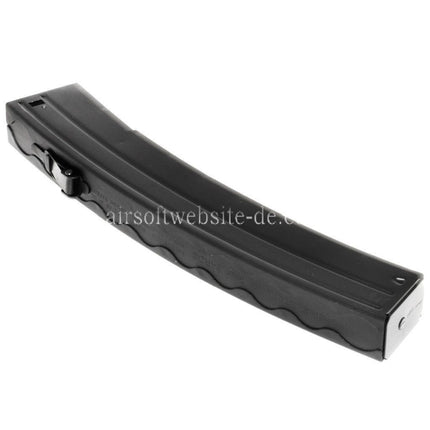 Airsoft Website 110rd Mid-Cap Magazin Geeignet für S&T Sterling Serie AEG SMG Gewehre Schwarz
