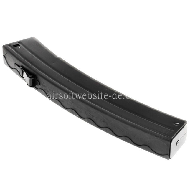 Airsoft Website 110rd Mid-Cap Magazin Geeignet für S&T Sterling Serie AEG SMG Gewehre Schwarz