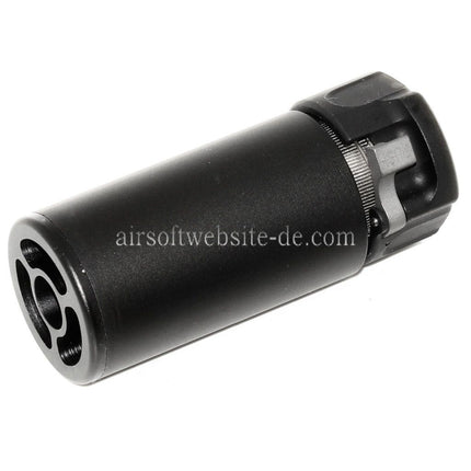 5KU 94mm QD Mini Schalldämpfer mit Mündungsfeuerdämpfer Geeignet für -14mm CCW Gegen den Uhrzeigersinn Lauf Gewehre Airsoft
