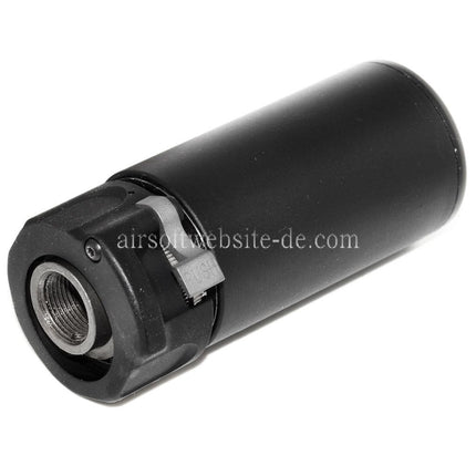 5KU 94mm QD Mini Schalldämpfer mit Mündungsfeuerdämpfer Geeignet für -14mm CCW Gegen den Uhrzeigersinn Lauf Gewehre Airsoft