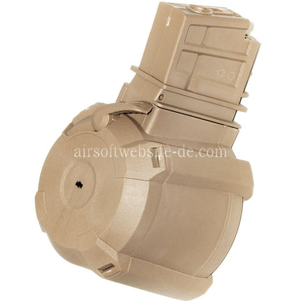 BATTLEAXE 1400rd Elektrisch Trommelmagazin Geeignet für G36 Serie AEG Gewehre Airsoft