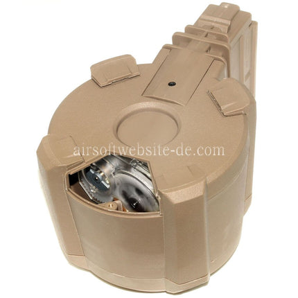 BATTLEAXE 1400rd Klangsteuerung Elektrisch Trommelmagazin Geeignet für G36 Serie AEG Gewehre Airsoft