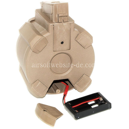 BATTLEAXE 1400rd Elektrisch Trommelmagazin Geeignet für AK Serie AEG Gewehre Airsoft