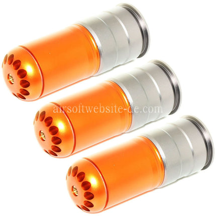 King Arms 3pcs 120rd 40mm Co2 Granaten Gas Patronenhülse Version III