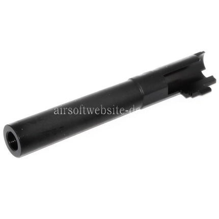 5KU 5 Zoll Edelstahl Äußerer Lauf +11mm CW im Uhrzeigersinn Geeignet für Tokyo Marui Hi-Capa 5.1 GBB Pistolen Airsoft