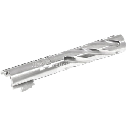 5KU 5 Zoll Edelstahl Tornado Stil Spiral Äußerer Lauf +11mm CW im Uhrzeigersinn Geeignet für Tokyo Marui Hi-Capa 5.1 GBB Pistolen Airsoft