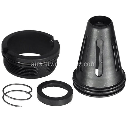 APS EMG Silencieux Amplificateur de son réglable Noveske KX3 Cache-flamme Suppresseur adapté aux fusils Airsoft à canon de -14mm CCW (sens antihoraire) Noir